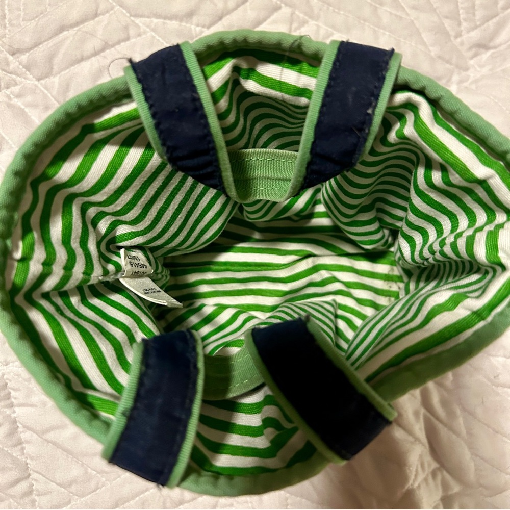 GAP Navy Blue & Green Canvas Apple Baby Girl Purse Bag - Picture 3 of 4
